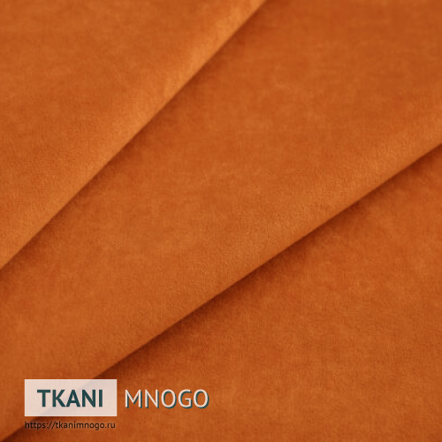 Фото обивки велюра “17” (однотонный оранжевый)