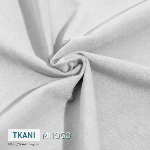 Фото ткани велюра “9” (однотонный белый, желтый)