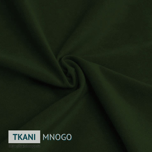 Фото внешнего вида велюра “25” (однотонный зеленый)