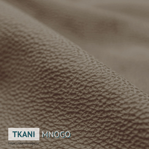 Фото ткани велюра “09” (узор коричневый)
