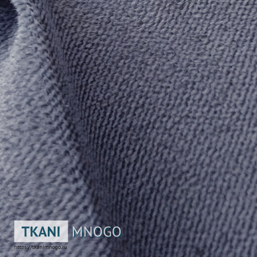 Фото ткани велюра “EL-09” (однотонный серый)
