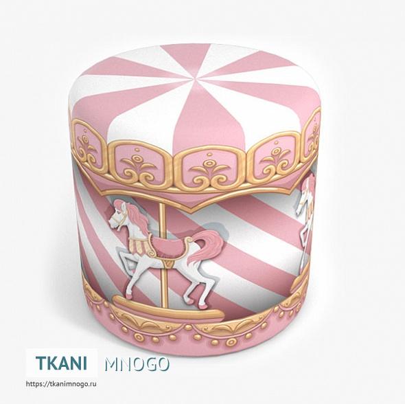 Фото фактуры мебельных принтов “Карусель 19” детские - печать на ткани